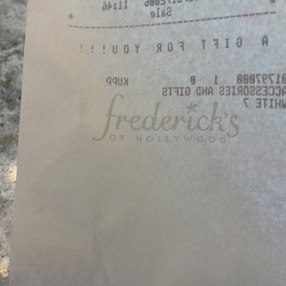 Frederick’s feather heel slippers in white, size 7 - Picture 5 of 5